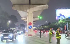 Chủ động phân luồng, giữ ổn định giao thông khu vực bắn pháo hoa
