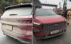 Nam tài xế ở Hà Nội bị phạt 23 triệu vì để bùn đất che lấp biển số