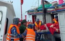 Kịp thời ứng cứu một thuyền viên bị đứt rời bàn chân trên biển