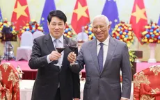 Chủ tịch nước Lương Cường chủ trì chiêu đãi trọng thể Chủ tịch Hội đồng châu Âu