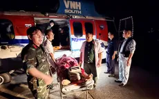 Trực thăng bay xuyên đêm cấp cứu bệnh nhân tiên lượng nặng từ Trường Sa