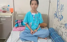 Nụ cười hạnh phúc của bệnh nhi mắc tim bẩm sinh khi được ra viện