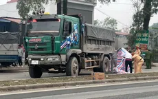 Thái Nguyên: Va chạm giữa hai xe tải, một cán bộ CSGT tử vong tại chỗ