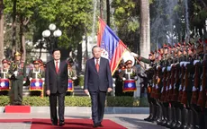 Lễ đón trọng thể Tổng Bí thư Tô Lâm tại thủ đô Vientiane của CHDCND Lào