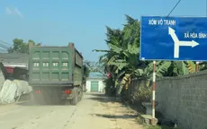 Thái Nguyên: Xe trọng tải lớn “bủa vây” đường làng, báo động mất an toàn giao thông, ô nhiễm môi trường