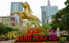 Đường hoa Nguyễn Huệ Tết Bính Ngọ đã sẵn sàng đón khách tham quan