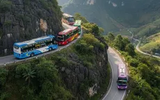 CSGT khảo sát an toàn đối với xe khách giường nằm 2 tầng trên các quốc lộ miền núi