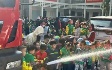 Trẻ mầm non hào hứng trải nghiệm chữa cháy, học kỹ năng thoát nạn