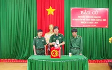 Lâm Đồng: Cán bộ, chiến sĩ biên phòng bỏ phiếu bầu cử sớm