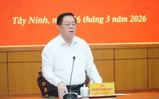 Đại tướng Nguyễn Trọng Nghĩa làm việc với Ban Thường vụ Tỉnh ủy Tây Ninh