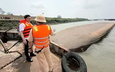 Chìm tàu hút cát trên sông Hồng đoạn qua Phú Thọ, 1 người tử vong, 1 người mất tích