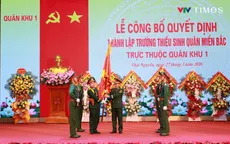 Thái Nguyên: Công bố Quyết định thành lập Trường Thiếu sinh quân miền Bắc trực thuộc Quân khu 1