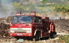 Lâm Đồng: Vụ cháy bãi rác dốc Đá Mài cơ bản được khống chế