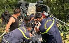 Xe khách 29 chỗ lao xuống vực ở Tam Đảo (Phú Thọ), nhiều người bị thương