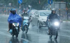 Không khí lạnh yếu gây mưa dông ở Bắc Bộ, có nơi trên 40mm
