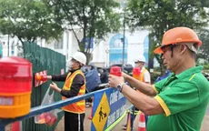 Hà Nội phân luồng giao thông phục vụ thi công chống ngập