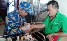 Nhà giàn DK1/7 kịp thời cấp cứu ngư dân bị cá chình cắn trên biển