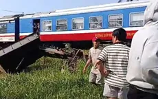 Xe công nông cắt ngang đường ray, 3 ông cháu gặp nạn