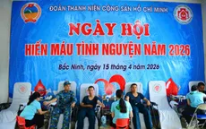 Hơn 400 chiến sĩ mới Sư đoàn 365 tham gia hiến máu tình nguyện năm 2026