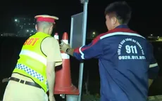 Đặt sẵn chóp nón cảnh báo giúp giảm tai nạn trên cao tốc