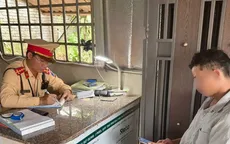 Phát hiện tài xế xe tải dương tính ma túy khi lưu thông trên đường Hồ Chí Minh