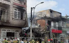 Cháy lớn nhiều căn nhà ở Cam Ly - Đà Lạt, khói lửa bốc cao hàng chục mét