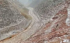 Mưa đá phủ trắng nhiều quả đồi ở Sơn La