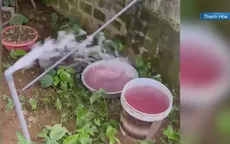 Bộ Công an vào cuộc làm rõ nước giếng khoan ở Thanh Hóa đổi màu tím bất thường