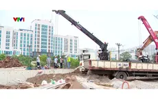 Hà Nội: Tập trung nguồn lực hoàn thành các công trình khẩn cấp chống ngập dọc Đại lộ Thăng Long