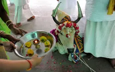 Du khách được yêu cầu "uống nước tiểu bò" khi đến Đền thiêng tại Ấn Độ 