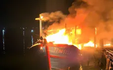 Tàu cá cháy rụi trước giờ ra khơi