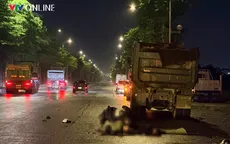 Tai nạn trong mưa lớn ở Hà Nội, 2 người tử vong tại chỗ