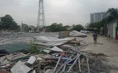 Xã Sơn Đồng, TP Hà Nội cưỡng chế 12 công trình vi phạm đất nông nghiệp