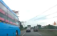 Vượt xe, chèn ép phương tiện trên quốc lộ, hai tài xế xe khách bị phạt nặng