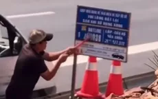 Phá hoại thiết bị cảnh báo trên cao tốc, tài xế có thể bị khởi tố