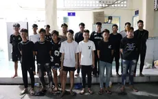 Tạm giữ 33 thanh thiếu niên dùng hung khí đánh nhau trong đêm