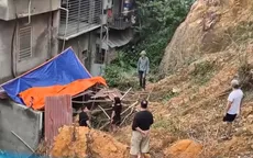 Sạt lở đất đá vùi lấp một số nhà dân ở Thái Nguyên, người dân lo ngay ngáy