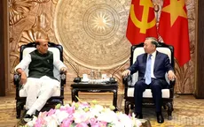 Tổng Bí thư, Chủ tịch nước Tô Lâm tiếp Bộ trưởng Quốc phòng Ấn Độ Rajnath Singh