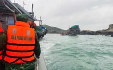 Cứu hộ 8 ngư dân gặp nạn trên vùng biển Cô Tô, Quảng Ninh