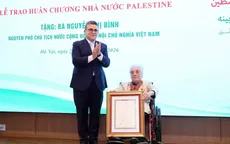 Trao Huân chương Ngôi sao Công trạng tặng nguyên Phó Chủ tịch nước Nguyễn Thị Bình