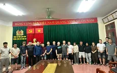 Triệt phá tụ điểm đánh bạc tại khu vực đồi núi hiểm trở ở Lạng Sơn, bắt 18 đối tượng