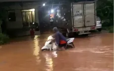 Mưa lớn kéo dài, Quốc lộ 55 ở Lâm Đồng chìm trong biển nước