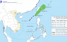 Ảnh hưởng áp thấp nhiệt đới, khu vực Bắc Biển Đông gió mạnh cấp 6, sóng biển cao đến 4m