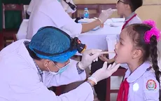 100% học sinh, sinh viên được khám sức khỏe định kỳ