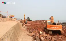 Nghệ An: Tăng tốc thi công tường chắn sóng ven biển trị giá 370 tỷ đồng