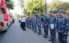Vùng 3 Hải quân xuất quân xây trường học vùng biên giới trước năm học mới
