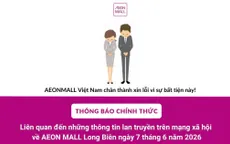 Vụ người phụ nữ tố bị nghi oan ăn cắp ở AEON Mall Long Biên: Công an mời 2 người liên quan làm việc