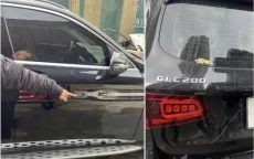 Đề nghị truy tố người phá hoại xe Mercedes GLC200 ở Hà Nội