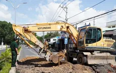 Bắt đầu đào rãnh ngang thăm dò, tìm kiếm hài cốt liệt sĩ tại đường Trường Chinh, Quảng Ngãi
