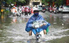 Bắc Bộ mưa dông, có nơi trên 100mm, biển động trên diện rộng